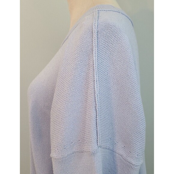 J Jill Womens L Blue Pastel Long Sleeve Relaxed Fit Pullover Sweater Cabincore - Picture 8 of 16